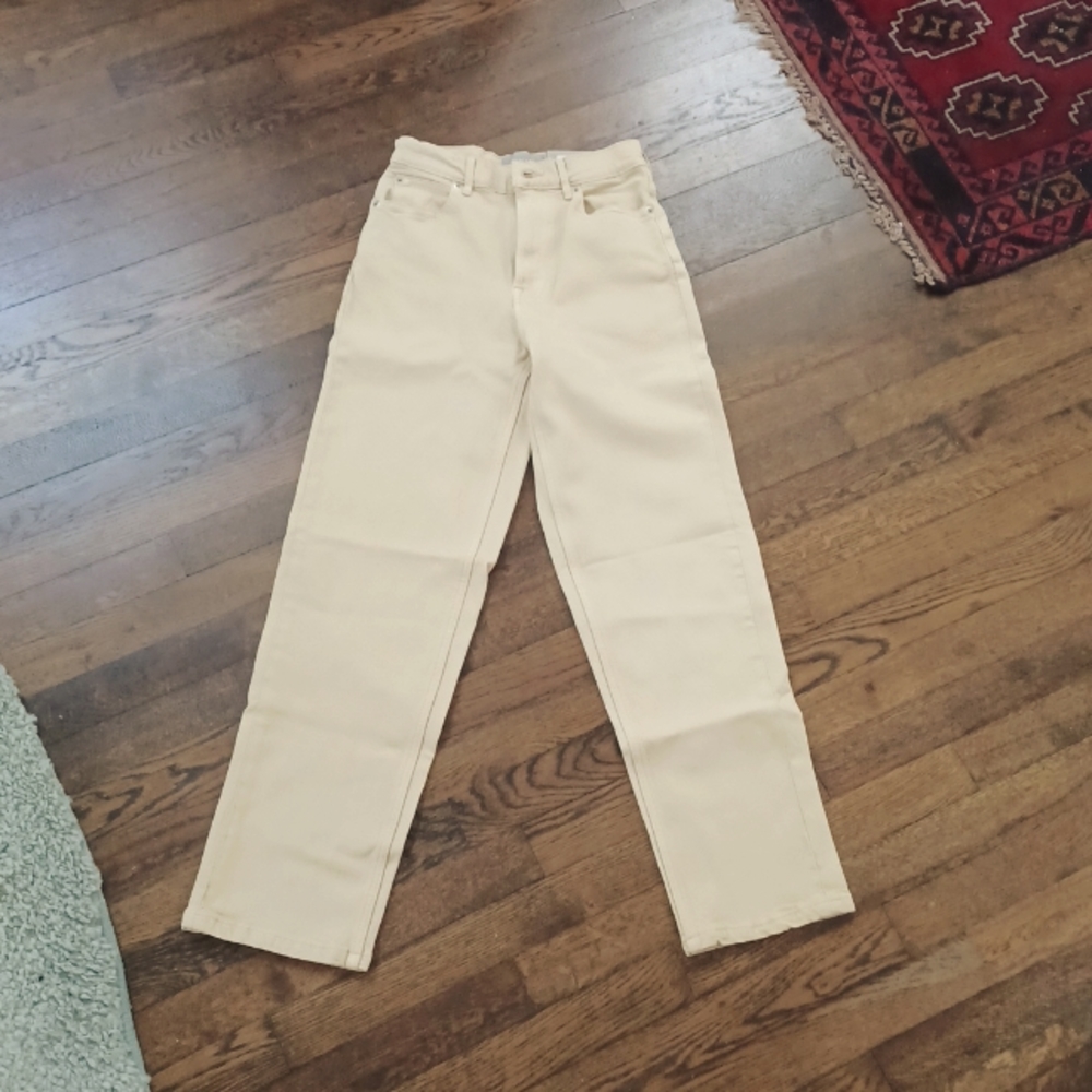 NWT Everlane Way High Jeans, yellow